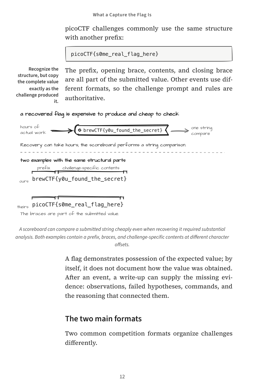 Illustrated Hacking, What a Capture the Flag Is, original page 12